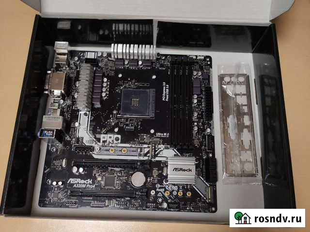 Материнская плата AM4 asrock A320M Pro4 Красногорск - изображение 1