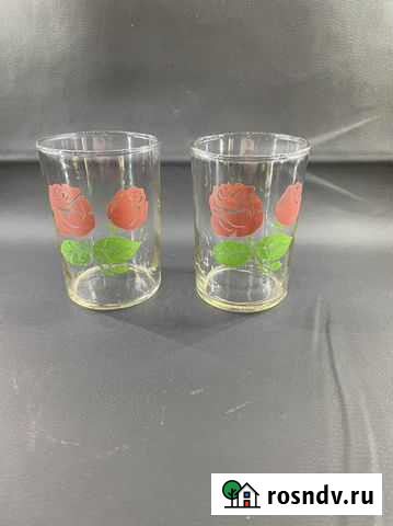 Тонкие стканаы СССР. Роспись. Для подстаканника Линда - изображение 1