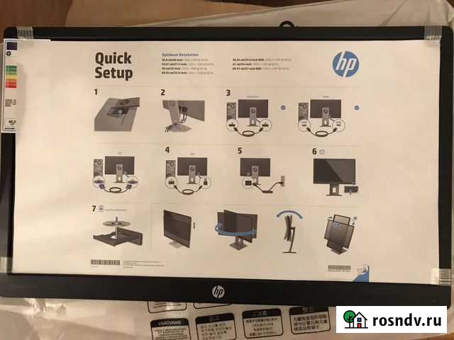 Монитор HP E240. 24 дюйма. Новый в коробке Щербинка - изображение 1