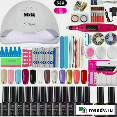 Новый набор для гель-маникюра и наращивания ногтей Заволжье - изображение 1