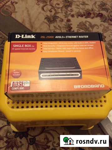 Adsl2 + ethernet router DSL-2500U Выборг - изображение 1