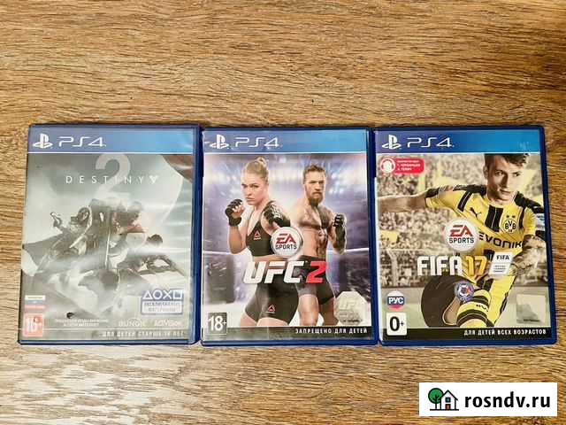 Игры для ps4 fifa 17 UFC 2 Destiny 2 Череповец - изображение 1