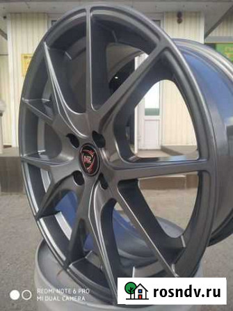 Литой диск H04 r17 4*100 7.5j d54.1 ET38 Graphite Липецк - изображение 1