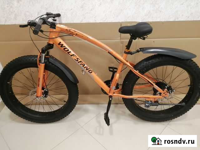 Горный велосипед Фэтбайк wolfs fang оранжевый Оренбург - изображение 1