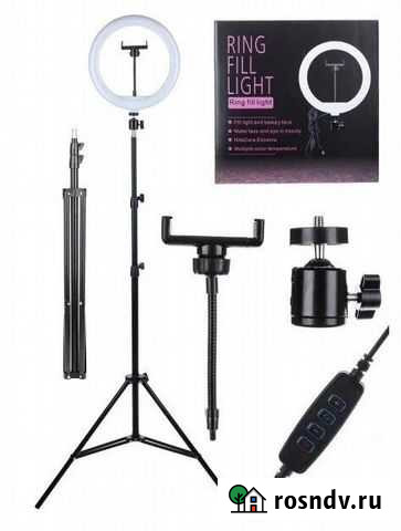 Кольцевая лампа 26 см с штативом Калининград - изображение 1