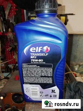 Масло ELF 75w80 NFJ. 1л Богородицк - изображение 1
