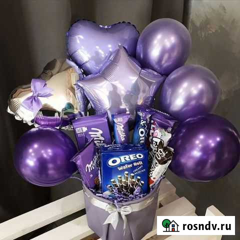 Букет из шаров и шоколада Хабаровск - изображение 1