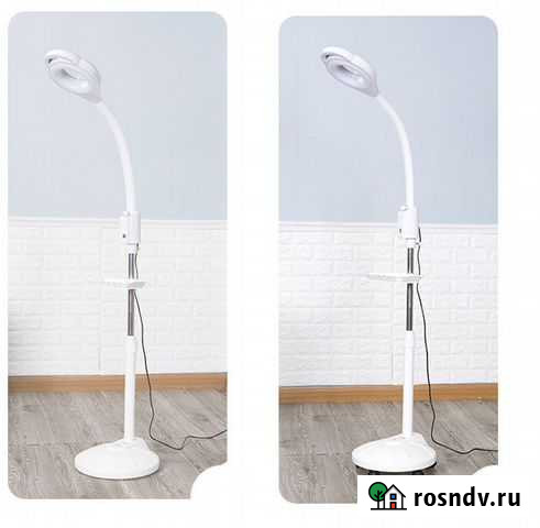 Лампа лупа напольная, со светодиодами led. 24-68 W Краснодар - изображение 1