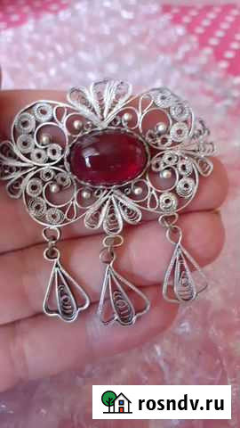 Брошь СССР,скань,мельхиор, фелигрань Бердск - изображение 1