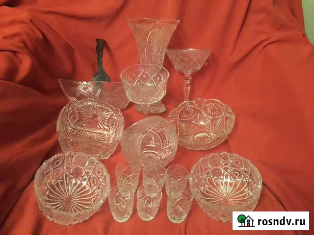 Хрусталь ваза конфетница стопки салатники Ярославль - изображение 1