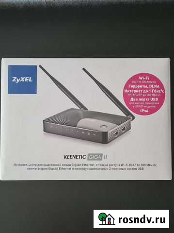 Роутер wi-fi Zyxel Keenetic Giga 2 Комсомольск-на-Амуре - изображение 1