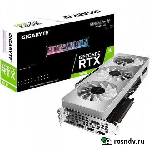 Видеокарта Gigabyte nvidia GeForce RTX 3090, 24gb Уфа - изображение 1