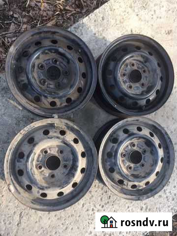 Комплект штампованных дисков R14 5х114,3 Томск - изображение 1