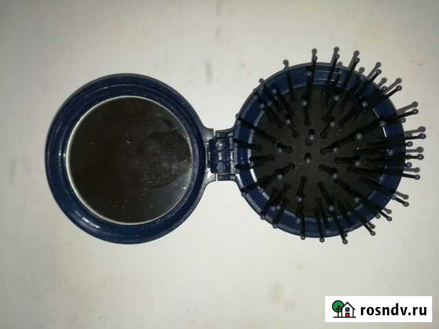 Расчёска массажная, складная, с зеркалом. Расчёска Калуга - изображение 1