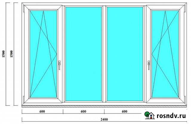 Пластиковые окна пвх 1500х2400 Санкт-Петербург - изображение 1