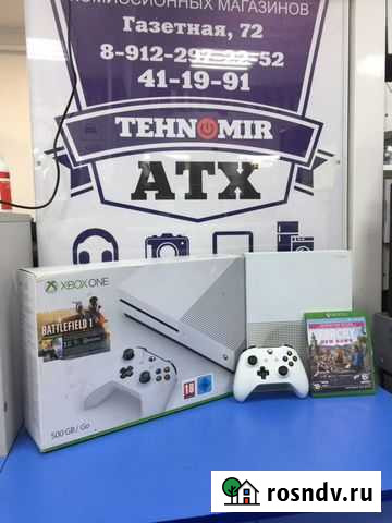 Microsoft Xbox One S 512 гб + Игры \72 Нижний Тагил - изображение 1