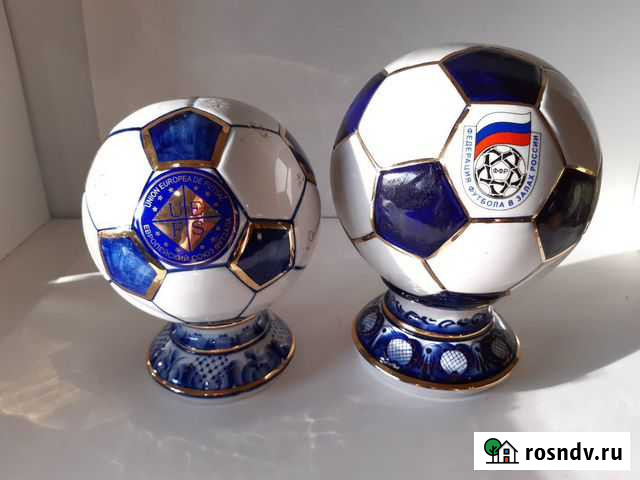 Футбольные мячи Гжель с надписью Чехов - изображение 1