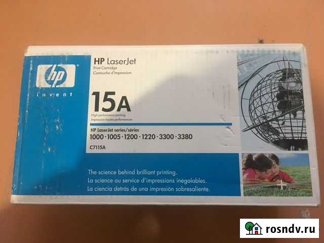 Картридж оригинальный HP C7115A 15A б\у Уфа - изображение 1