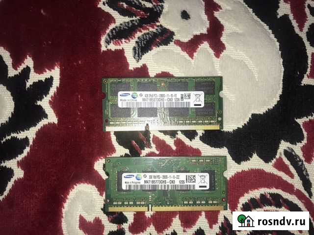 Оперативная память DDR3L 4gb и 2 gb для ноутбука Тверь - изображение 1