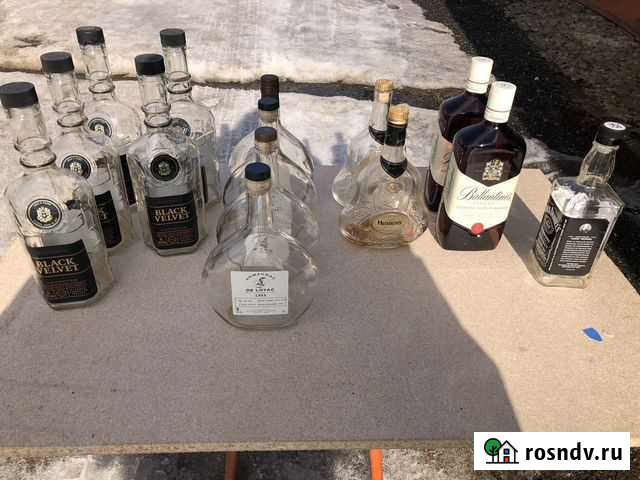 Бутылки из под виски и коньяка Московский - изображение 1