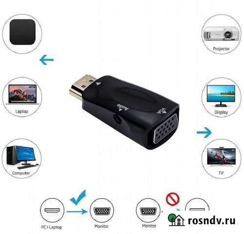 Переходник hdmi на VGA Таганрог - изображение 1