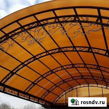 Навес из поликарбоната Хасавюрт - изображение 1