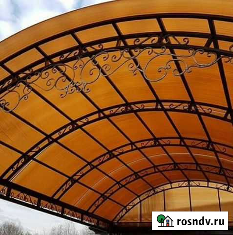 Навес из поликарбоната Хасавюрт - изображение 1