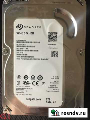 Жесткие диски Seagate HDD 2TB ST2000VM003 Новочебоксарск - изображение 1