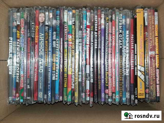 Фильмы на DVD(коробка) 40шт.,новые Красноярск - изображение 1