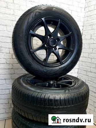 Диски литые 13R 4*98 с резиной175/70/r13(кр 9595) Красноярск - изображение 1
