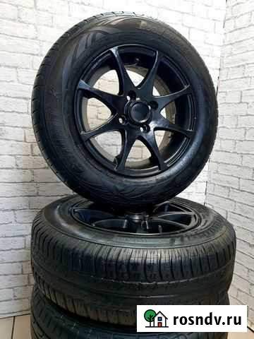 Диски литые 13R 4*98 с резиной175/70/r13(кр 9595) Красноярск - изображение 1