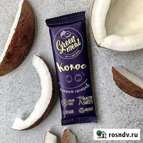 Батончики Кокос без сахара 50г Симферополь - изображение 1