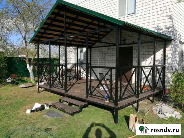 Навесы, террасы, беседки, козырьки, заборы, ворота Брянск - изображение 1