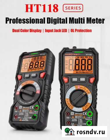 Мультиметр Habotest HT118A Ohm Hz NCV Live C/F Dut Рязань - изображение 1