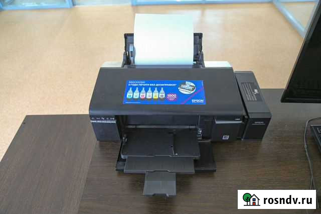 Принтер струйный epson L805 цветной, цвет: черный Златоуст - изображение 1