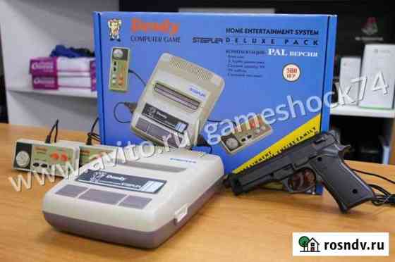Dendy 8-bit Steepler Deluxe + пистолет + 300 игр Челябинск
