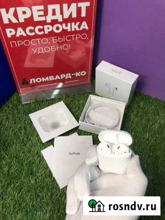 Беспроводные наушники Apple AirPods 2 (Ч 9480/83) Красноярск - изображение 1