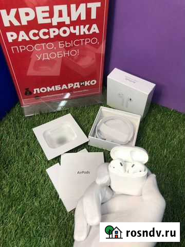 Беспроводные наушники Apple AirPods 2 (Ч 9480/83) Красноярск - изображение 1
