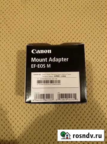 Адаптер canon EF-EOS M Ижевск - изображение 1