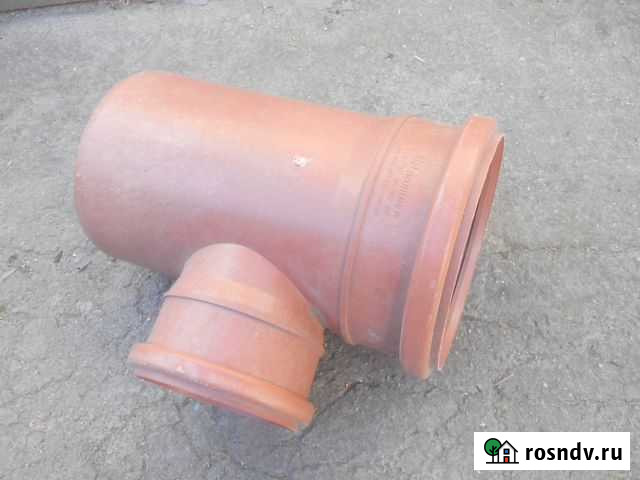 Канализационный тройник 160/110 мм угол 90 град Черкесск - изображение 1