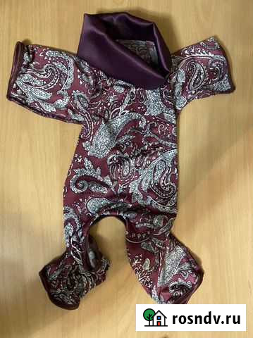 Шёлковый комбинезон для собаки, ринговки, банты Тольятти - изображение 1