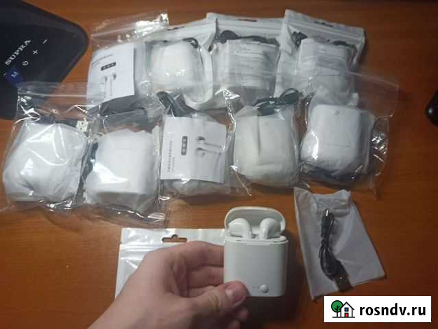 Беспроводные наушники I7 TWS Липецк - изображение 1