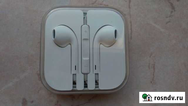Наушники с микрофоном apple EarPods оригинал Курск - изображение 1