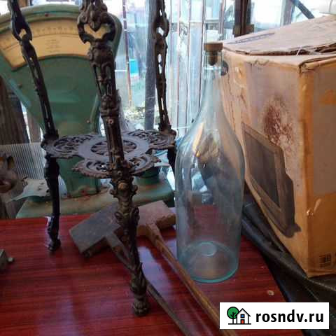 Бутыль четверть старинная Тюмень - изображение 1