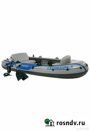 Новая надувная лодка Intex Excursion-4 Set (68324) Москва - изображение 1
