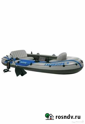 Новая надувная лодка Intex Excursion-4 Set (68324) Москва - изображение 1