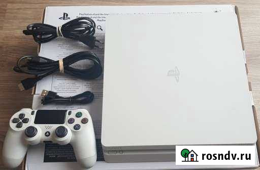 Playstation 4 ps4 slim 500gb белый Астрахань - изображение 1