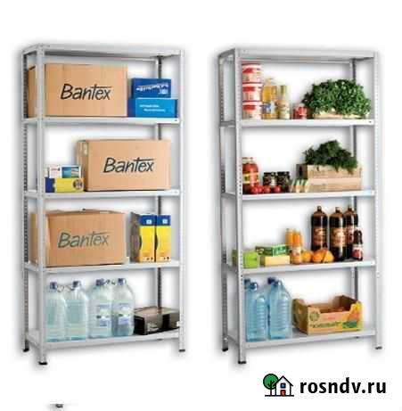 Стеллаж стальной оцинкованный 200*50*120см 4 полки Калининград - изображение 1