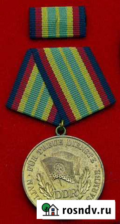 Гдр Медаль -За верную службу в NVA DDR in Silber Екатеринбург - изображение 1