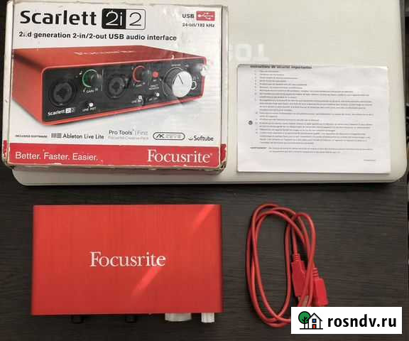 Звуковая карта focusrite scarlett 2i2 2gen Шалушка - изображение 1